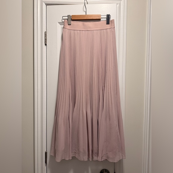 Wilfred Twirl Pleated Skirt in Light Pink - Picture 4 of 6